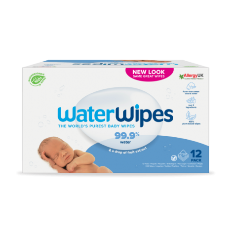Servetele umede Biodegradabile Water Wipes, 12 pachete x 60 buc, 720 buc - imagine 6